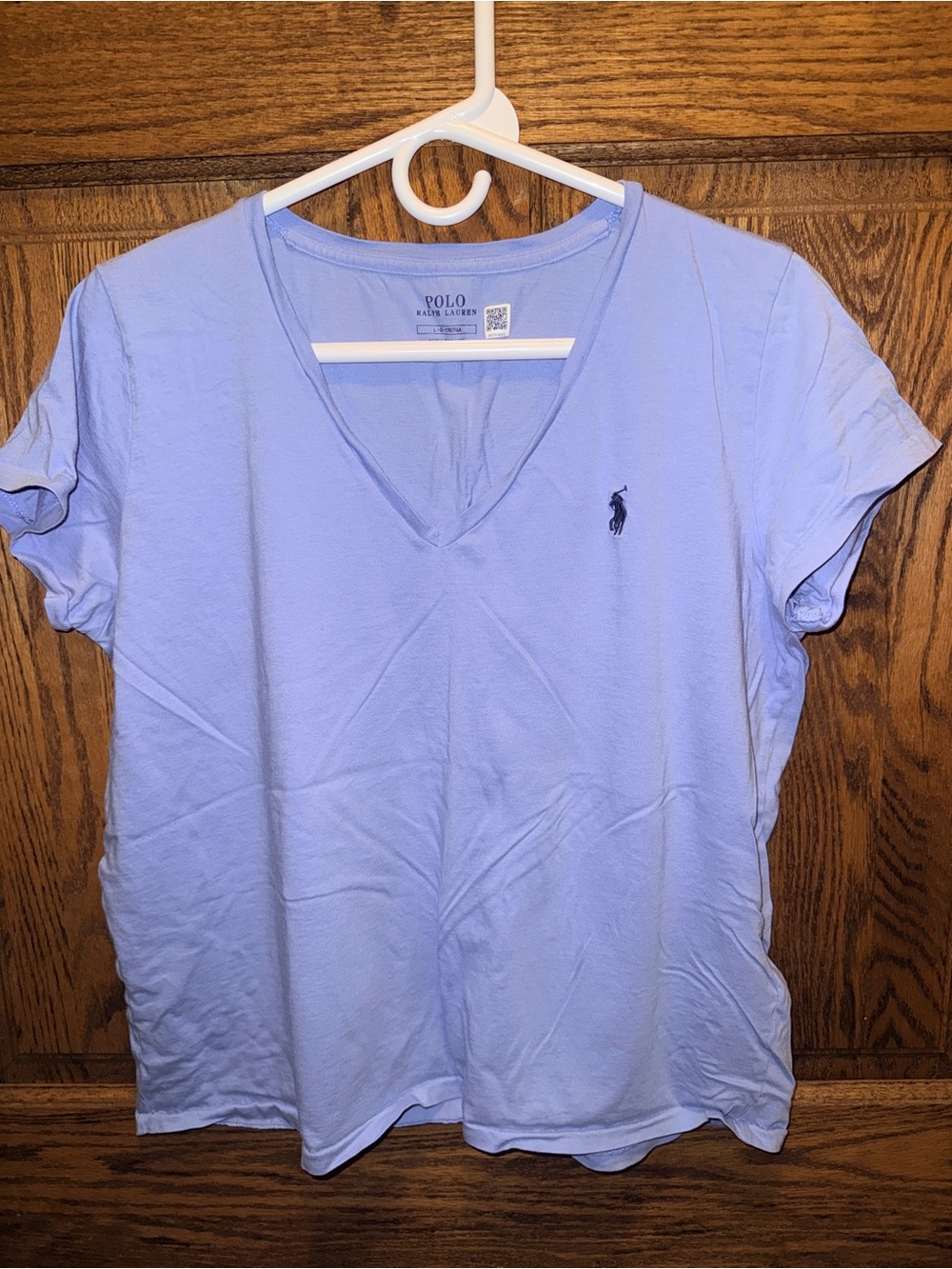 Polo by Ralph Lauren Light Lavender V-Neck Tee